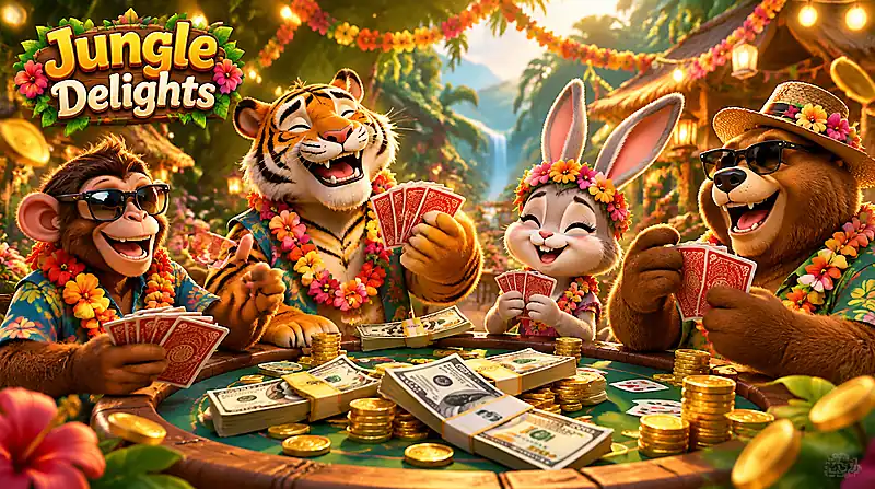 Jungle Delights responsible play reminder for Indian players