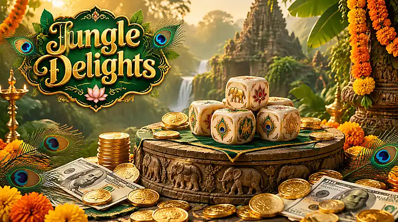 Jungle Delights responsible play reminder for Indian players
